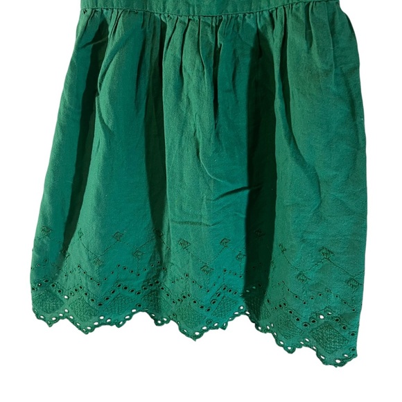 Old Navy Girls Green Dress Small 6-7 Sleeveless Embroidered Eyelet Flowy Summer - Picture 4 of 6